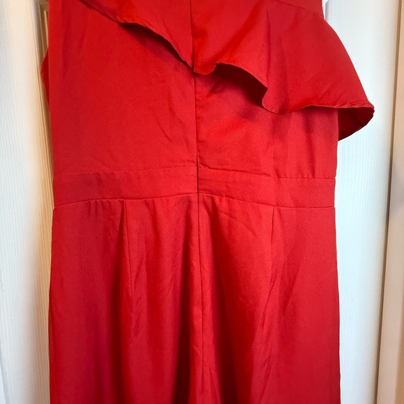 Chic Red Miami Jumpsuit #resort-wear #cruise #bachelorette party #FESTIVE - Picture 7 of 11